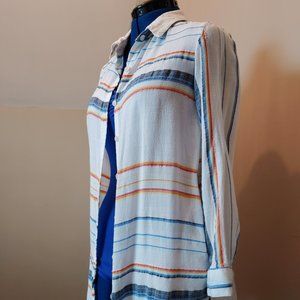 Blue Island Small Multicolored Blouse or Coverup